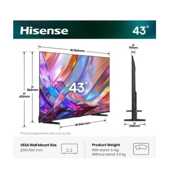 HISENSE 43 E79S QLED 4K UHD SMART VIDAA