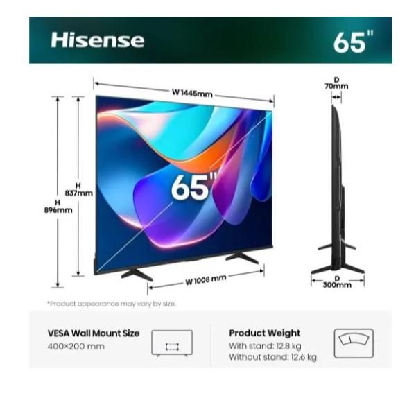HISENSE 65 A69S 4K UHD SMART VIDAA