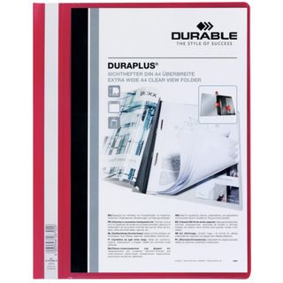DURABLE DURAPLUS - Cartellina per report - per A4 - rosso