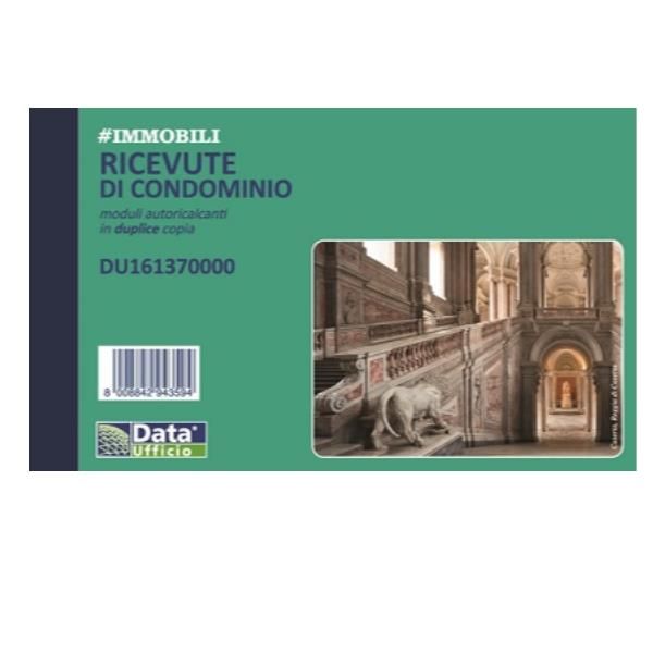Data Ufficio - Blocco ricevute condiminiali - 50 fogli - 168 x 100 mm - duplica…