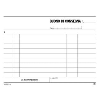 Data Ufficio - Voucher di consegna - 33 fogli - 115 x 165 mm - tripla - senza c…