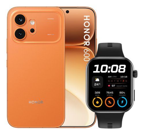 HONOR 600 5G DUAL SIM 6.57" OCTA CORE 512GB RAM 8GB 5G ITALIA ORANGE + WATCH 2i…