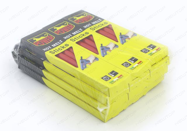 HOT MELT STICKS 11MM ROSSO 4X12PZCF