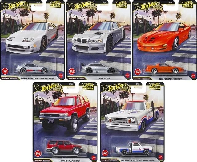 HOT WHEELS Boulevard Macchinine Car Culture Premium Pack 1:64 ASSORTITO GJT68- …