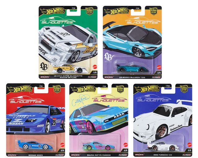 HOT WHEELS Car Culture 2025 G Case – SILHOUETTES 1:64 ASSORTITO FPY86-961G