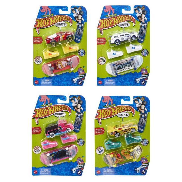HOT WHEELS SKATE - Confezione Skateboard + Veicolo Singolo Ass.to HGT71