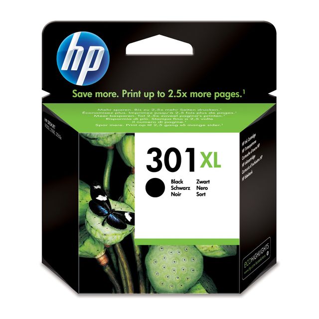 HP 301XL - 8 ml - Hohe Ergiebigkeit - Schwarz