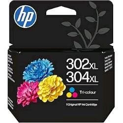 HP 302XL/304XL TRI-COLOR INK CIANO MAGENTA GIALLO ALTA RESA 7ML 300 PAGINE
