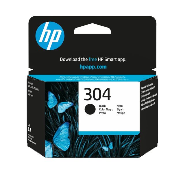 HP 304 - Schwarz - Original - Blisterverpackung - Originale - Cartuccia di inch…