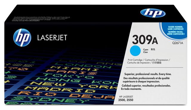 HP 309A Cyan Original LaserJet Toner Cartridge cartuccia toner 1 pz Originale C…