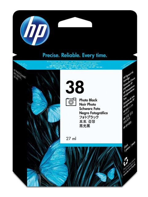 HP 38 cartuccia d\'inchiostro 1 pz Originale Resa standard Nero per foto