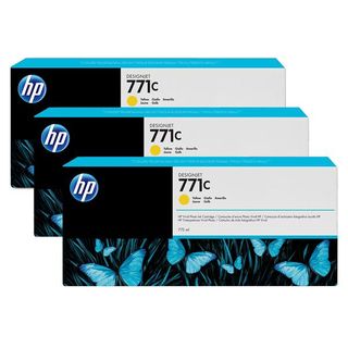 HP 771C - Confezione da 3 - 775 ml - giallo - originale - cartuccia d'inchiostr…