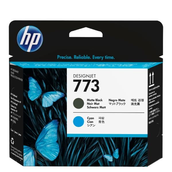 HP 773 TESTINA NERO OPACO/CIANO