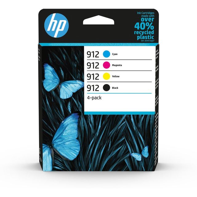 HP 912 Combo Pack - 4er-Pack - Schwarz, Gelb