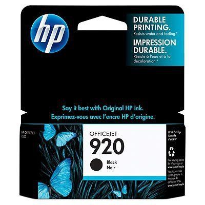HP 920 Black Officejet Ink Cartridge cartuccia d\'inchiostro 1 pz Originale Nero