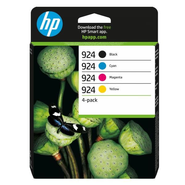 HP 924 - Confezione da 4 - nero, giallo, ciano, magenta - originale - Officejet…