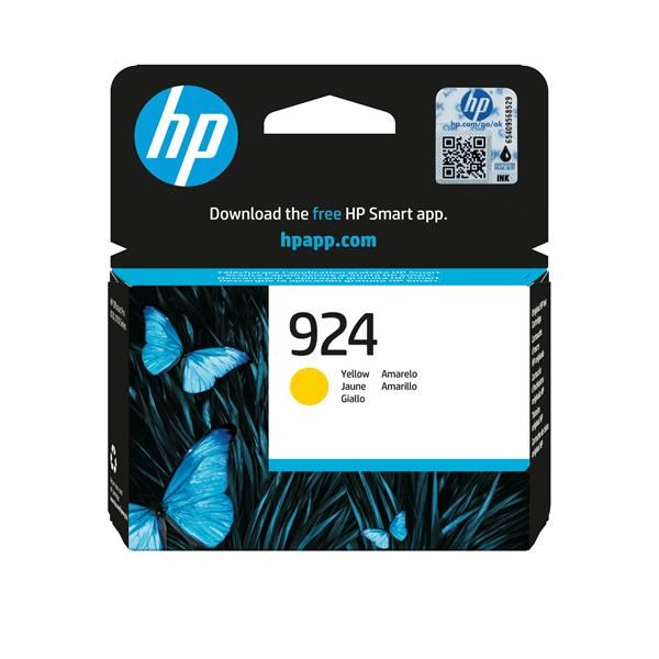 HP 924 CARTUCCIA INCHIOSTRO GIALLO 400 PAGINE BLISTER CON ALLARME