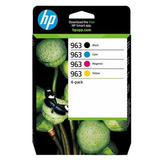 HP 963 - Confezione da 4 - nero, giallo, ciano, magenta - originale - cartuccia…