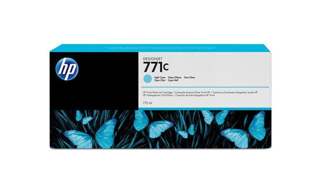 HP Cartuccia inchiostro ciano chiaro DesignJet 771C, 775 ml