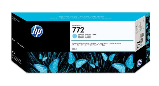 HP Cartuccia inchiostro ciano chiaro DesignJet 772, 300 ml
