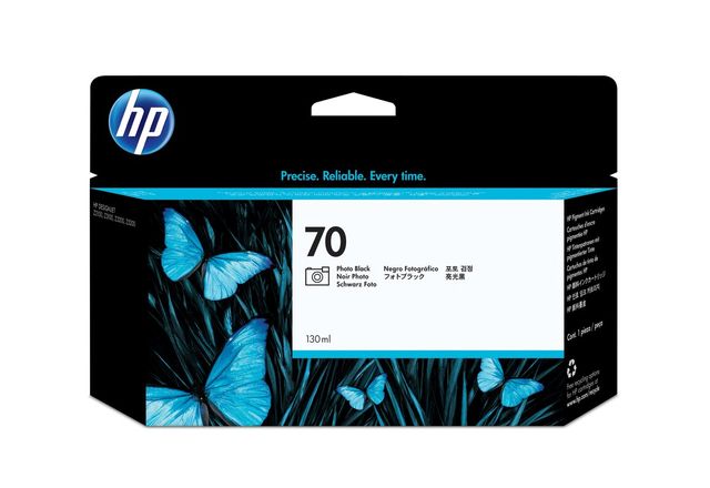 HP Cartuccia inchiostro nero fotografico DesignJet 70, 130 ml