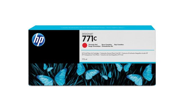 HP Cartuccia inchiostro rosso cromatico DesignJet 771C, 775 ml
