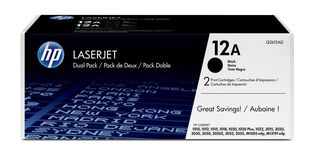 HP Confezione da 2 cartucce originali di Toner nero LaserJet 12A