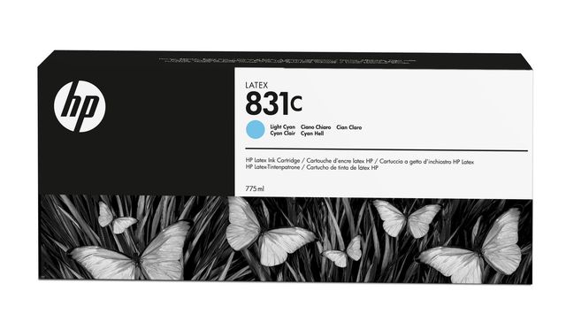 HP INC 831C 775-ML LIGHT CYAN LATEX INK
