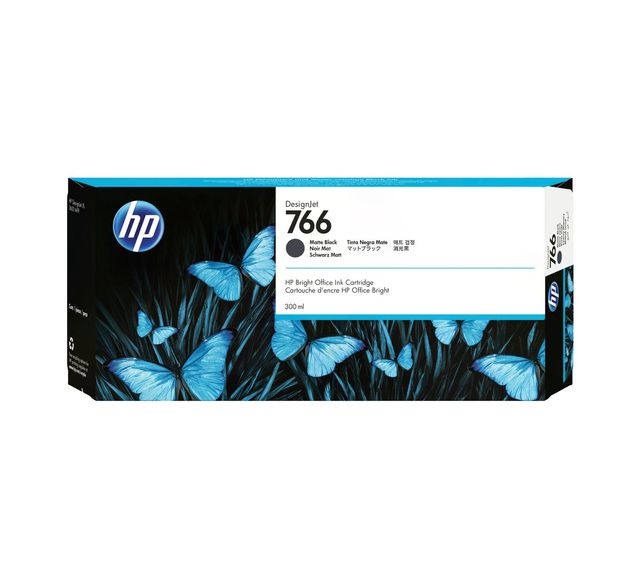 HP INC CARTUCCIA NERO OPACO HP 766 300ML
