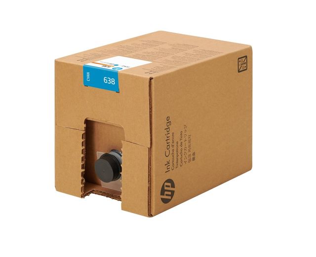 HP INC HP 638 10L CIANO STITCH INK