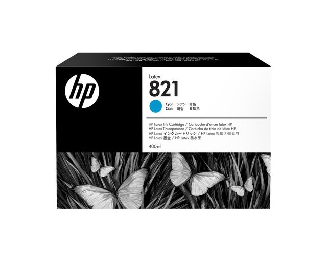 HP INC HP 821A 400 ML CYAN LATEX INK