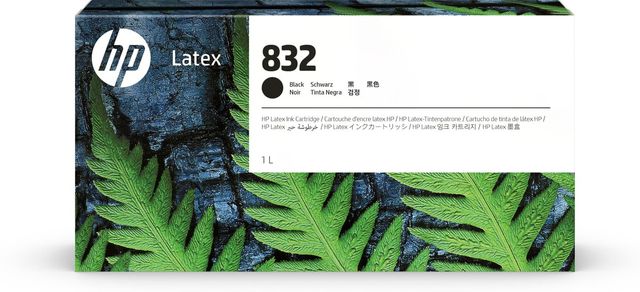 HP INC HP 832 1L BLACK LATEX INK CARTRIDGE