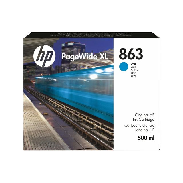 HP INC HP 863 PAGEWIDE XL CIANO DA 500 ML