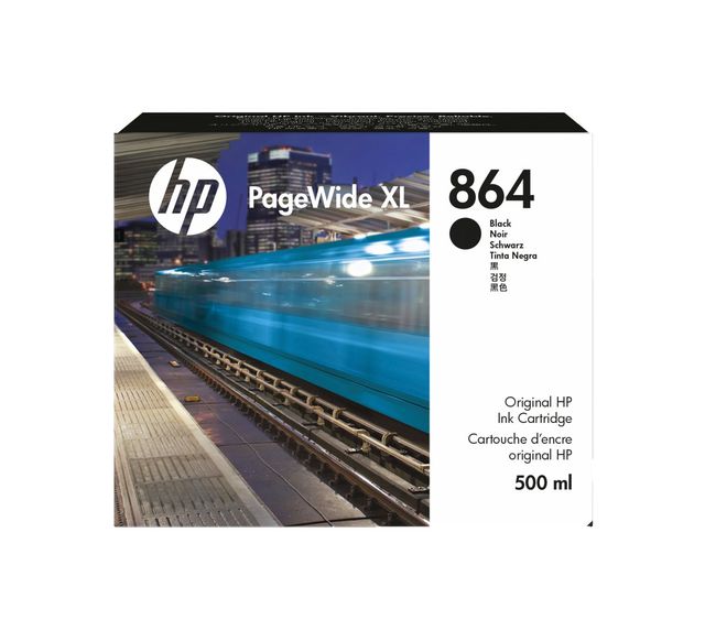 HP INC HP 864 PAGEWIDE XL NERO 500 ML