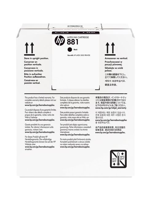 HP INC HP 881 5-LTR BLACK LATEX INK CARTR.