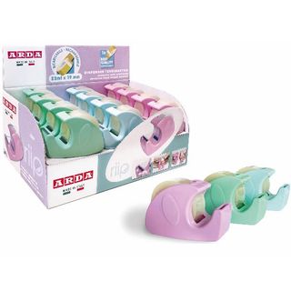 ARDA - Dispenser con nastro ufficio - a mano - 19 mm x 33 m - assortiti (pacche…