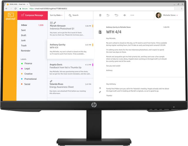 HP P24h G4 - Monitor a LED - 24" (23.8" visualizzabile) - 1920 x 1080 Full HD (…