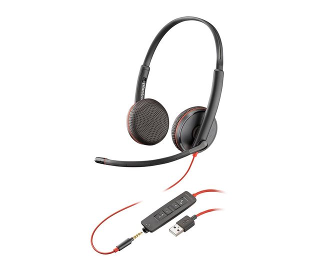 HP Poly Blackwire 3225 Stereo USB-A Headset (Bulk) Auricolare Cablato A Padigli…