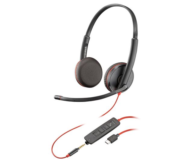 HP Poly Blackwire C3225 Stereo USB-C Headset Auricolare Cablato Portatile Uffic…