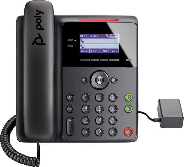 HP Poly Edge B30 IP Phone and PoE-enabled telefono IP Nero 4 linee LCD