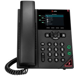 HP Poly VVX 250 4-Line IP Phone and PoE-enabled telefono IP Nero LCD