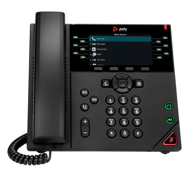 HP Poly VVX 450 12-Line IP Phone and PoE-enabled telefono IP Nero LCD