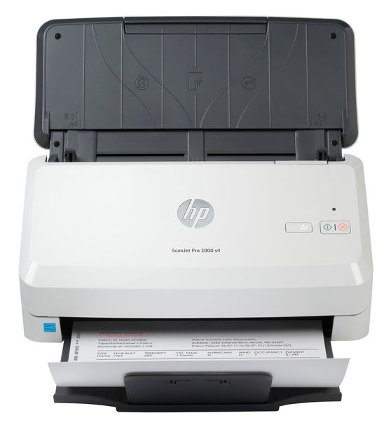 HP ScanJet Pro 3000 s4 Scanner a foglio 600 x 600 DPI A4 Nero, Bianco