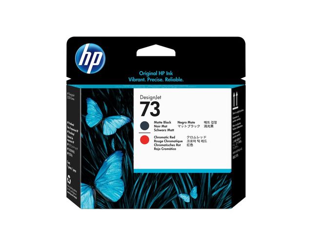 HP Testina di stampa nero opaco e rosso cromatico DesignJet 73