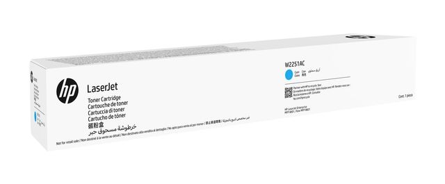 HP W2251AC Cyan Contract Original LaserJet Toner Cartridge, 40000 pagine, Ciano…