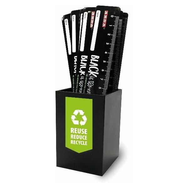 ARDA BLACK is the new GREEN - Righello - assortiti - 16 cm - plastica riciclata…