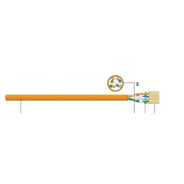 Datwyler CAVO UUTP CAT.6 CCA ARANCIO 500M