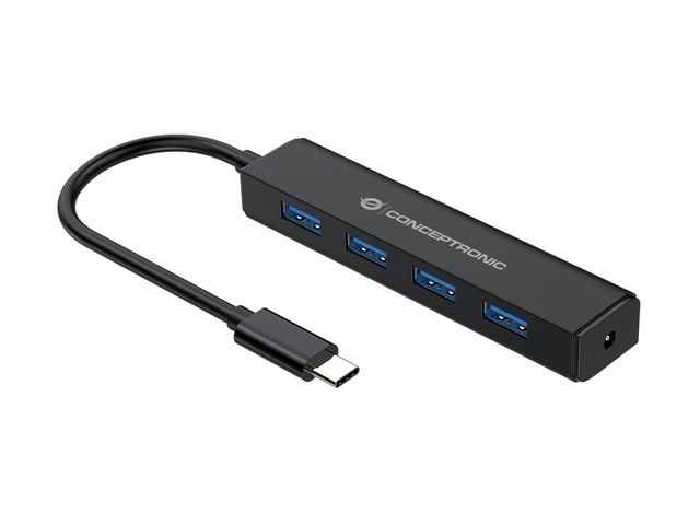 HUB USB 3.2 GEN 1 A 4 PORTE CON ALIMENTATORE (CTC4USB3)