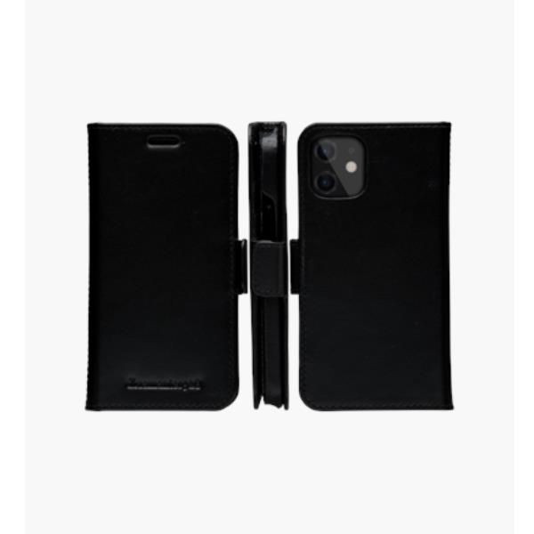 Dbramante 1928 Lynge - Custodia in Pelle per iPhone 12 mini - Nero