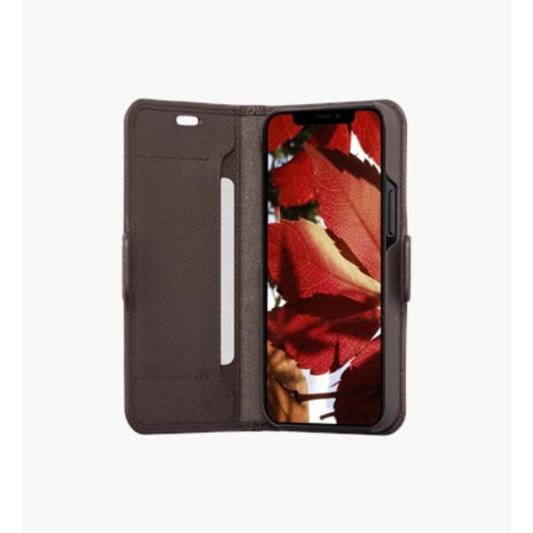 Dbramante 1928 Milano - Custodia in pelle Saffiano per iPhone 12 mini - Marrone